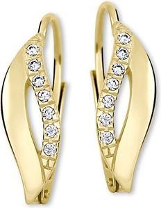 Produktbild Brilio Elegant gold earrings with crystals 239 001 00552
