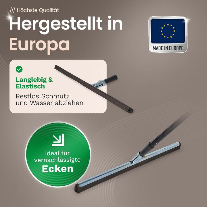 Actual product image Novaliv Wasserschieber Bodenabzieher 60cm mit Stiel 137 cm Duschabzieher Abzieher Dusche Boden Abzie