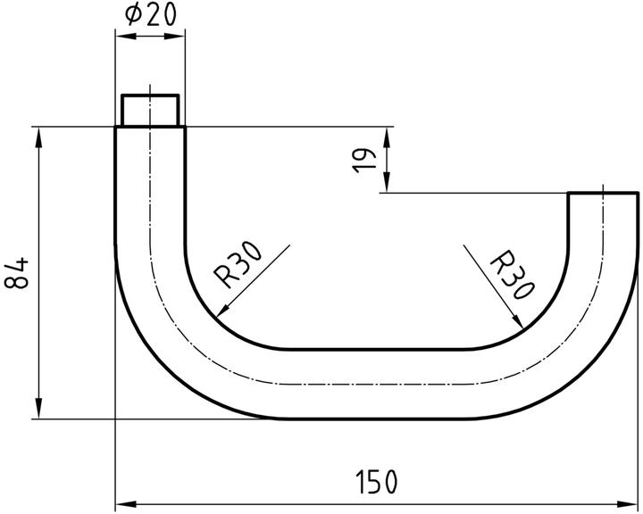 Produktbild Glutz Türdrücker 5055 Malmö (Türgriff)