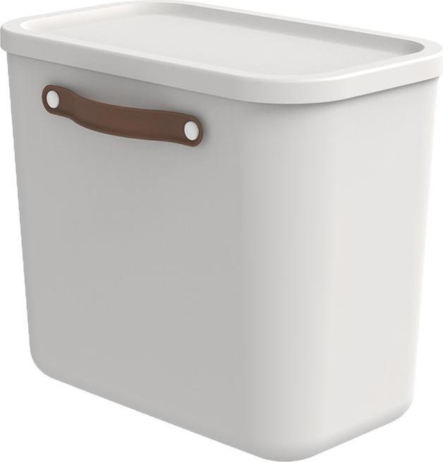 Actual product image Rotho Storage box Maloja 25 l, Iron red (26.50 cm, 25 l, 1x)