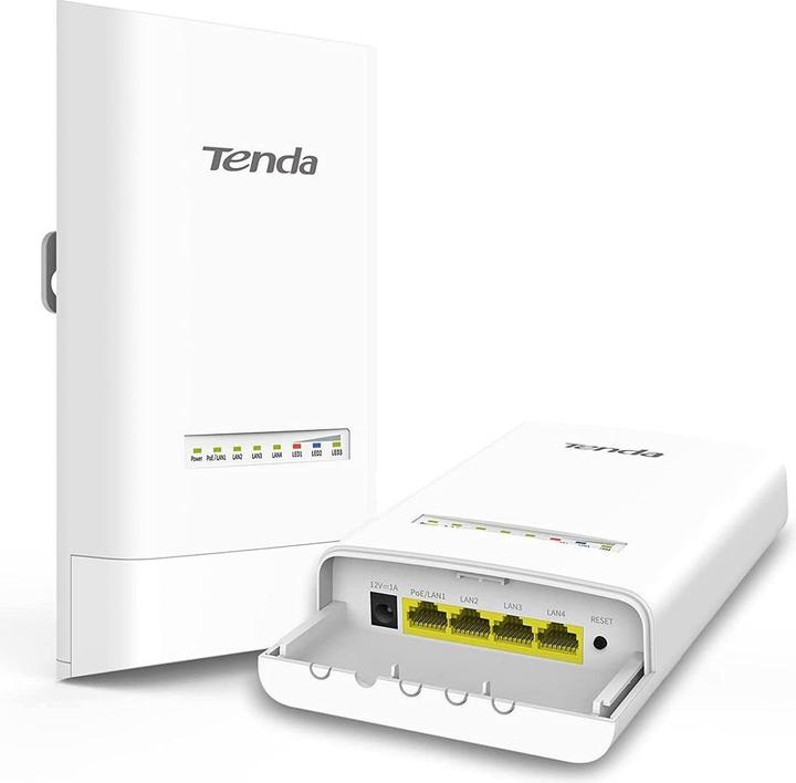 Immagine prodotto Tenda OS3 CPE da esterno WiFi-AC /s, 4x LAN, 12 dBi, IP65, pasivnÃ PoE vÃ½hybka + adaptér (867 Mbit/s)