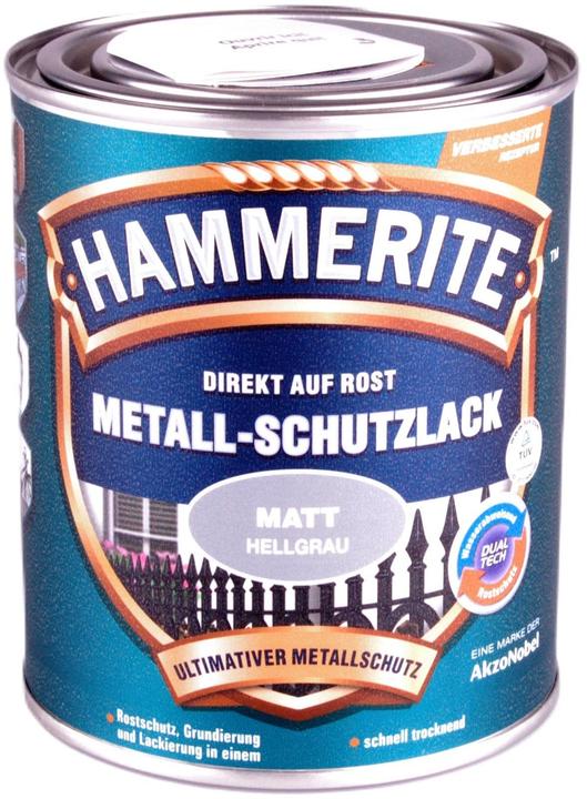 Produktbild Hammerite Metall-Schutzlack Hellgrau Matt (750 ml, Hellgrau)