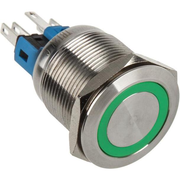 DimasTech Vandalismusschalter/-taster 22mm, Taster + Schalter, Silber