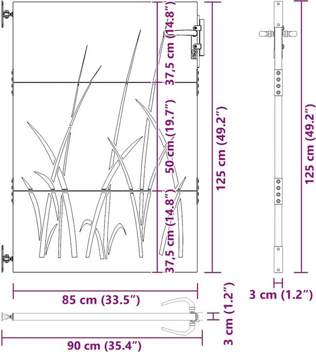 Produktbild vidaXL Gartentor
