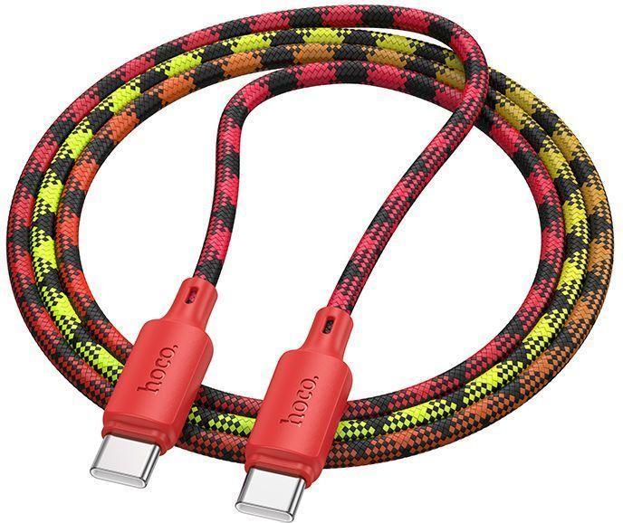 Actual product image Hoco Cable Cable USB C to USB C 3A 60W 1 m X116 gradient red (1 m, USB 3.2 Gen 2, 60 W)