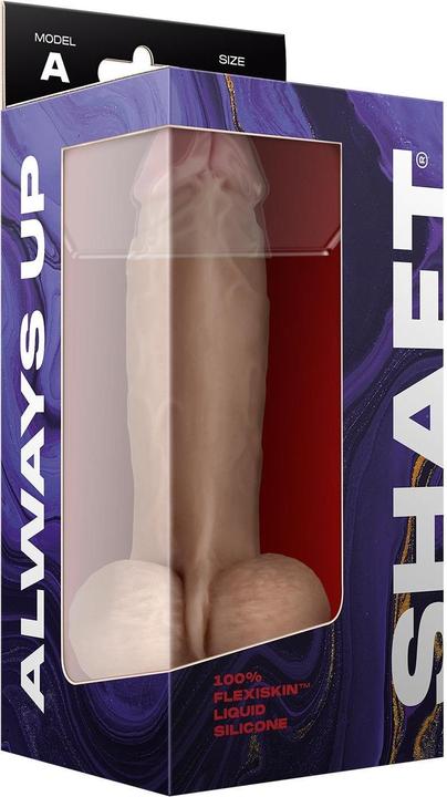 Actual product image Shaft Model A Straight Flexiskin Double Layered Realistic Extremely Soft Dildo with Balls Sex Toys L