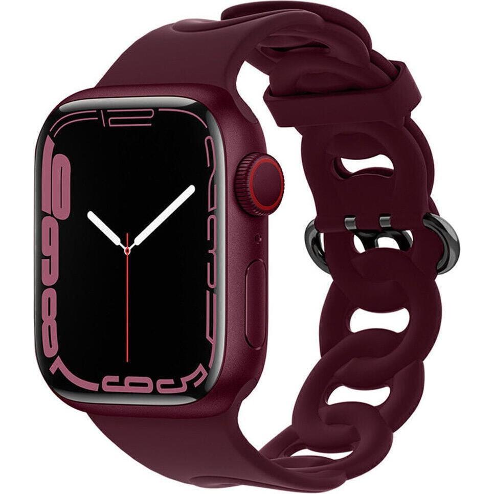 Strap-it Armband (Silikon, Apple Watch), Uhrenarmband, Rot