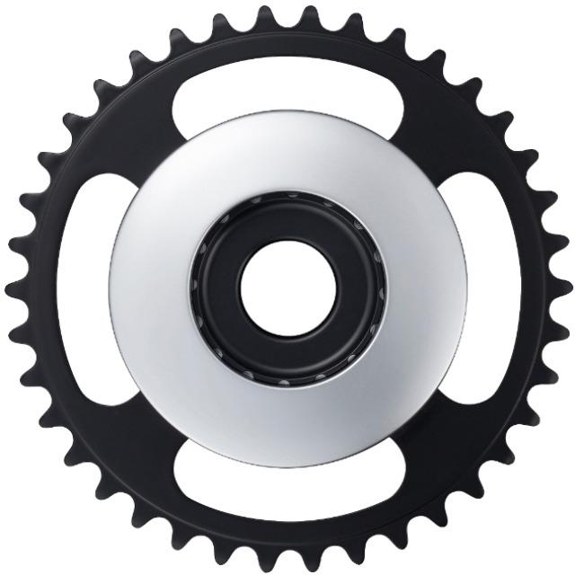 Actual product image Shimano STEPS E6100 chainring Cl:46,5mm without chain guard (38)