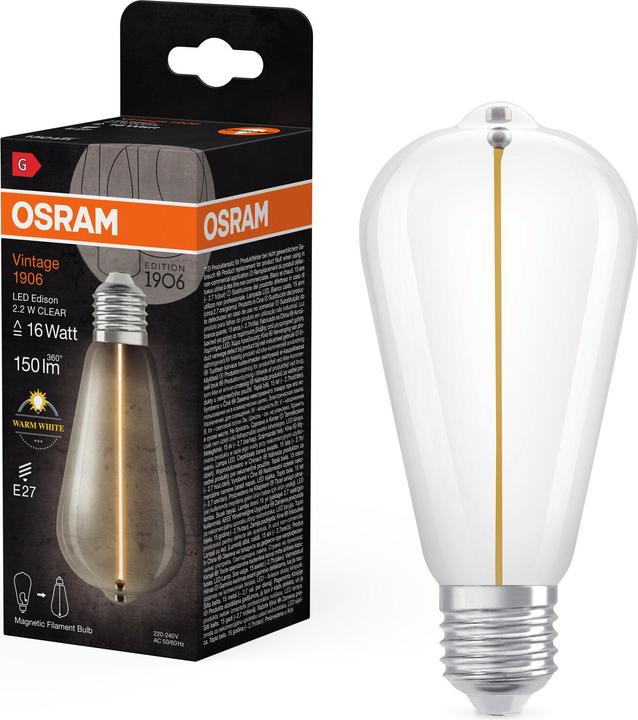 Produktbild Ledvance LED-Lampe (E27, 2.20 W, 150 lm, 4 x, G)