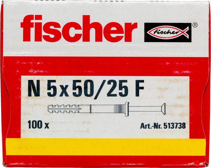 Image du produit Fischer Tampon à clouer N 5x50/25 F (100 pcs)