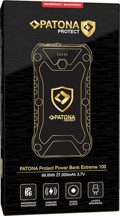 Productafbeelding Patona Protect Powerbank 27000mAh PD65W (27000 mAh, 99.90 Wh)
