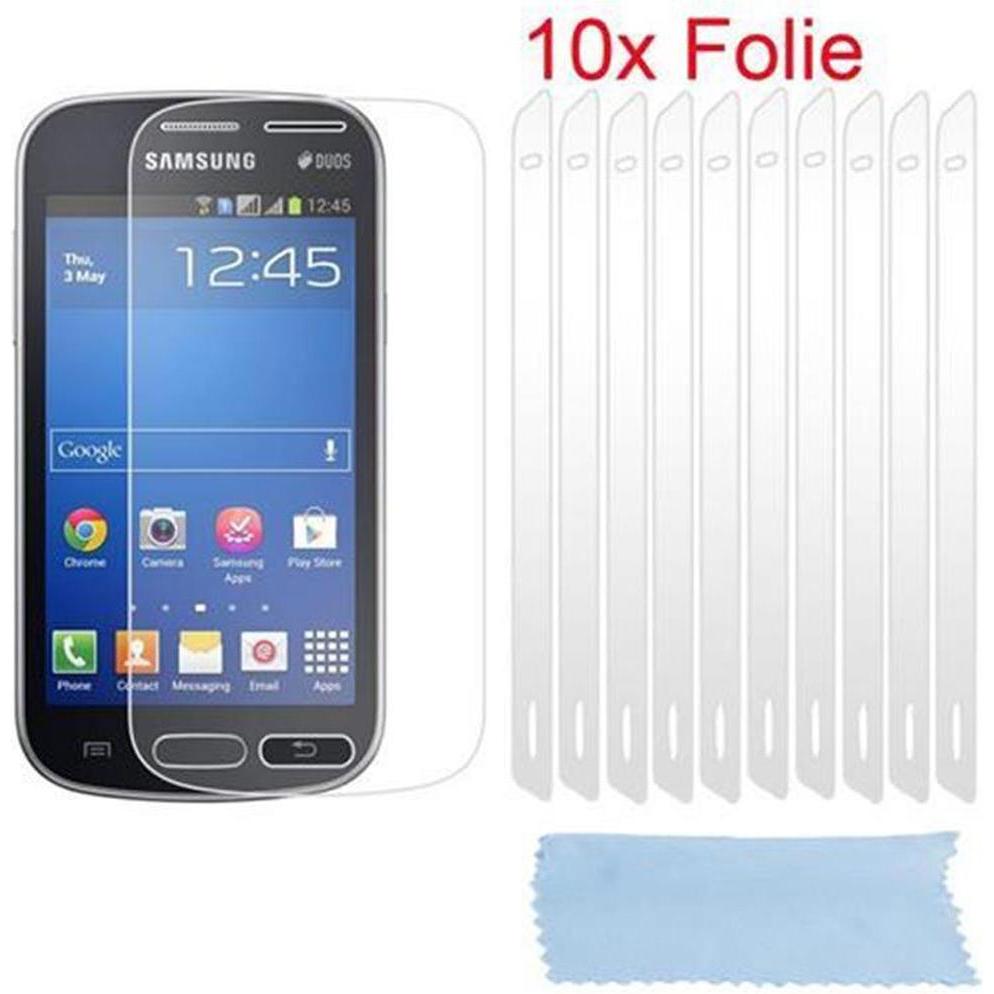 Cadorabo 10x Schutzfolie (1 Stück, Samsung Galaxy S21), Smartphone Schutzfolie, Weiss