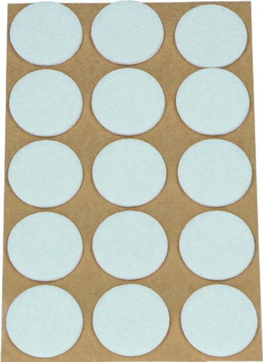 OK-Line Filzgleiter rund, selbstklebend (Filzgleiter, 15 Stk.)