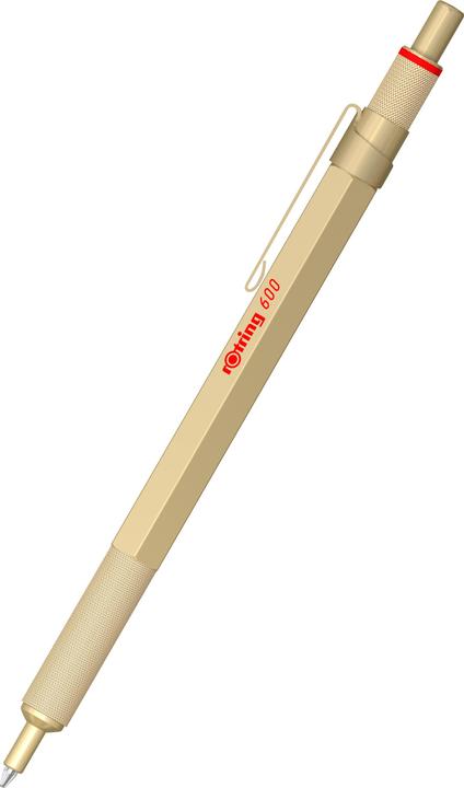 Image du produit Rotring Stylo à bille 600 Or Métallique M noir Boîte cadeau (Or Métallique, 1 x)