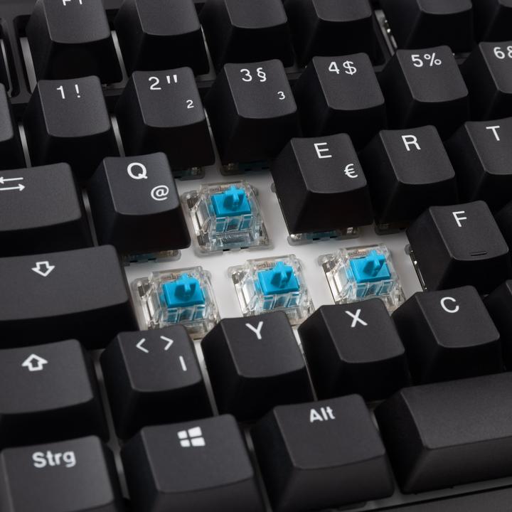 Actual product image Ducky Tinker 75 Gaming Keyboard, RGB - MX-Blue (ISO-DE) (DE, Cable)