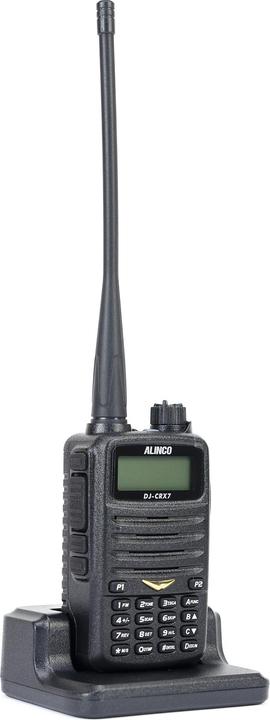 Actual product image Alinco Portable VHF/UHF radio PNI DJ-CRX-7, FM radio, 1800 mAh battery, Talk Around, BCL, TOT, DTMF