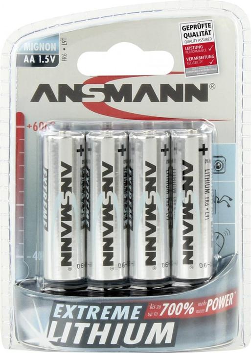 Produktbild Ansmann Extreme Lithium (4 Stk., AA, 2850 mAh)