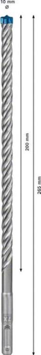 Immagine prodotto Bosch Professional Zubehör Punte per martelli Expert SDS plus-7X, 10 x 200 x 265 mm, 30 pezzi. (10 millimetri)