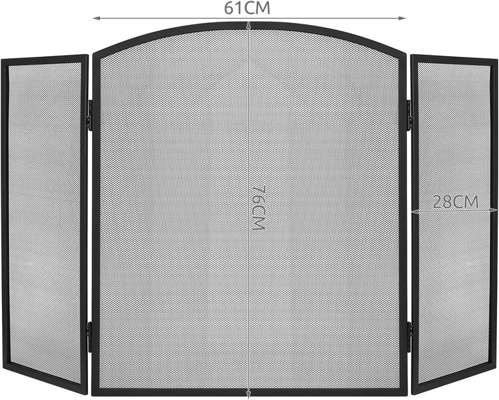 Actual product image Kaminer 3-sided fireplace screen (118 x 28 x 76 cm)