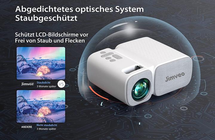 Actual product image Jimveo Mini Beamer C11