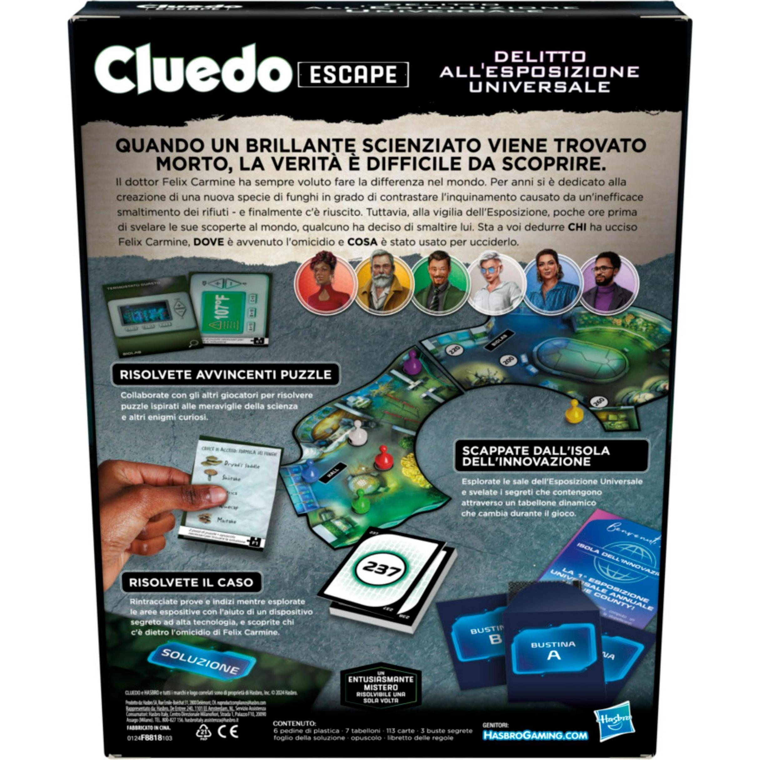 Thumbnail - Hasbro Cluedo Escape - Crime at the Universal Exposition (Italienisch)