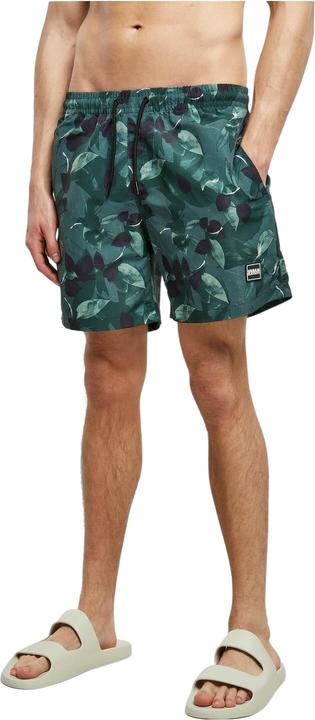 Image du produit Urban Classics Pattern Swim Shorts greenleafs S (S)