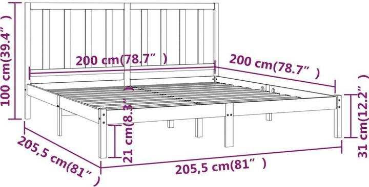 Produktbild vidaXL Valeda (200 x 200 cm)