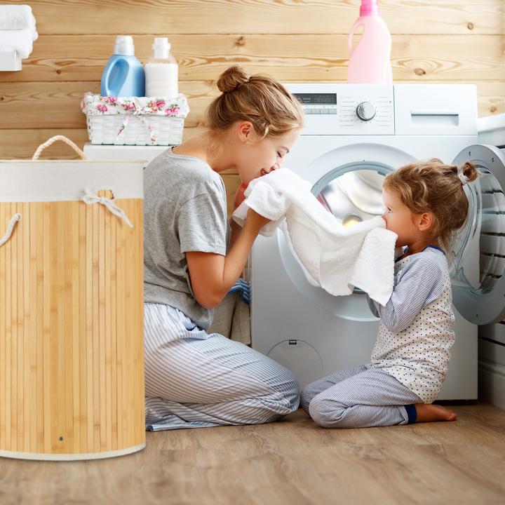 Actual product image Relaxdays Round Hamper (70 l)