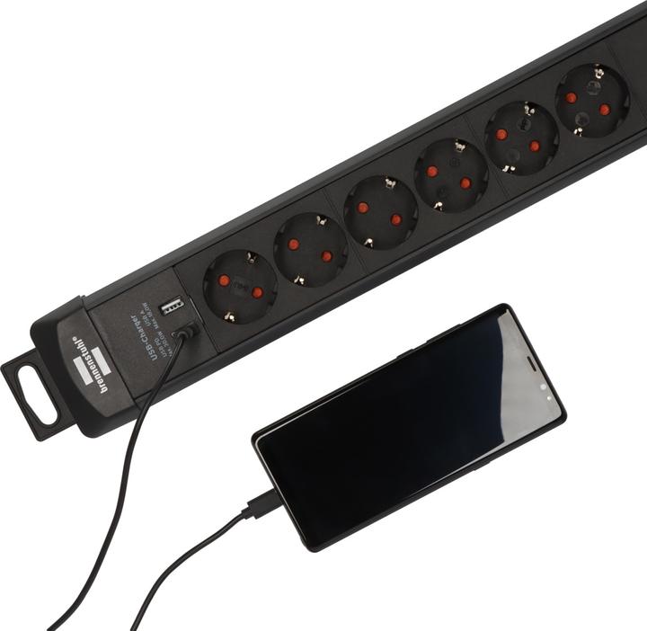 Produktbild Brennenstuhl Premium Line 6fach schwarz *DE* (6x, 3 m)