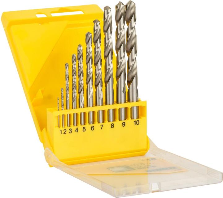 Image du produit DeWalt Jeu de forets à métaux (1 mm, 2 mm, 3 mm, 4 mm, 5 mm, 6 mm, 7 mm, 8 mm, 9 mm, 10 mm)