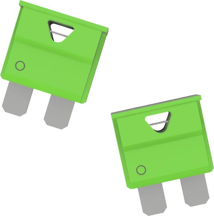 Produktbild Offgridtec 1,5m 6mm² Batteriekabel M8 mit Flachsicherungshalter, 30A Sicherung und Polklemmen