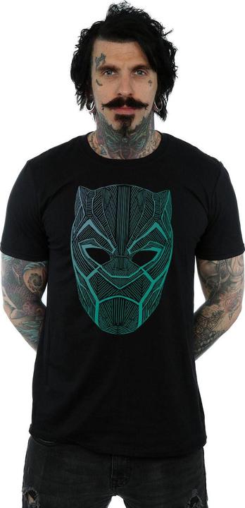 Immagine prodotto Maglietta con maschera tribale della Pantera Nera (3XL)