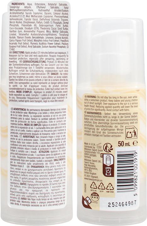 Productafbeelding Hawaiian Tropic Zijdehydratatie (SPF 30, 50 ml)