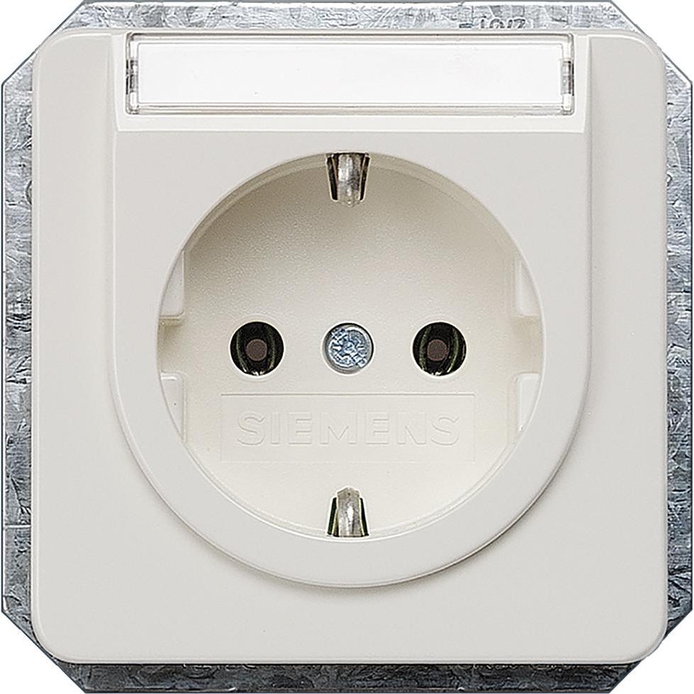 Siemens, Steckdose, Steckdose 1f ti-ws glz DELTAprofil UP 5UB1407