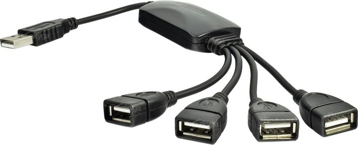 Akyga Hub USB 2.0 AK-AD-13 4 porty czarn (USB-A, 4 Ports)
