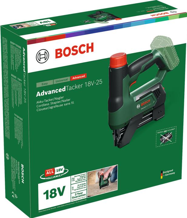 Actual product image Bosch Home & Garden AdvancedTacker 18V-25 (Tacker)