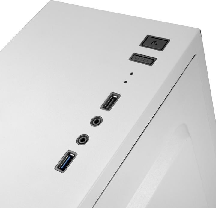 Actual product image Mars Gaming Boitier Moyen Tour Atx Mc100 RGB Avec Panneau Vitré (Blanc) (ATX, Mini-ITX, mATX)