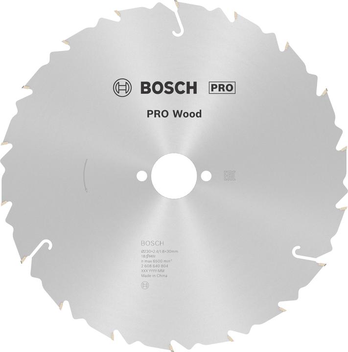 Image du produit Bosch Professional Zubehör Lame de scie circulaire PRO Wood, 230 x 2.4 x 30 mm