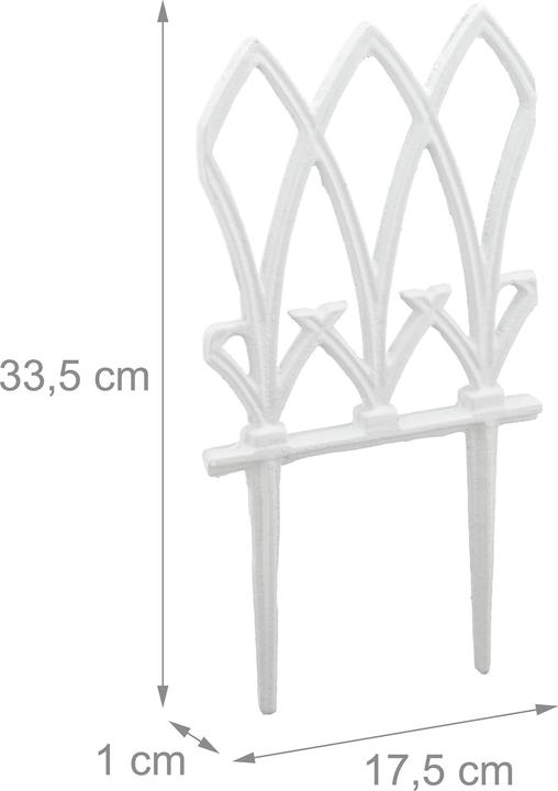Image du produit Relaxdays 2x clôture de parterre (1 cm)