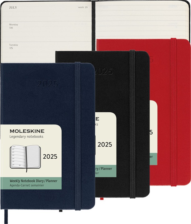 Immagine prodotto Moleskine Agenda de poche settimanale (A6, Tascabile, Inglese)
