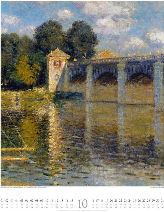 Image du produit Claude Monet - Wasser und Licht Kalender 2026 (Couverture rigide, Français, Allemand, Anglais)