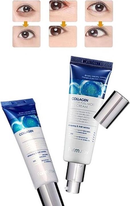 Immagine prodotto Farm Stay Acqua di Collagene Crema Occhi Idratante Completa 50ml 1.69oz (Gel per la cura degli occhi, 50 ml, Giorno)