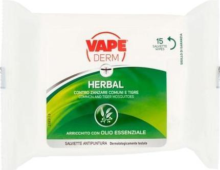 Vape Derm Wipes Erwachsene 15 (Reinigungstücher Gesicht)