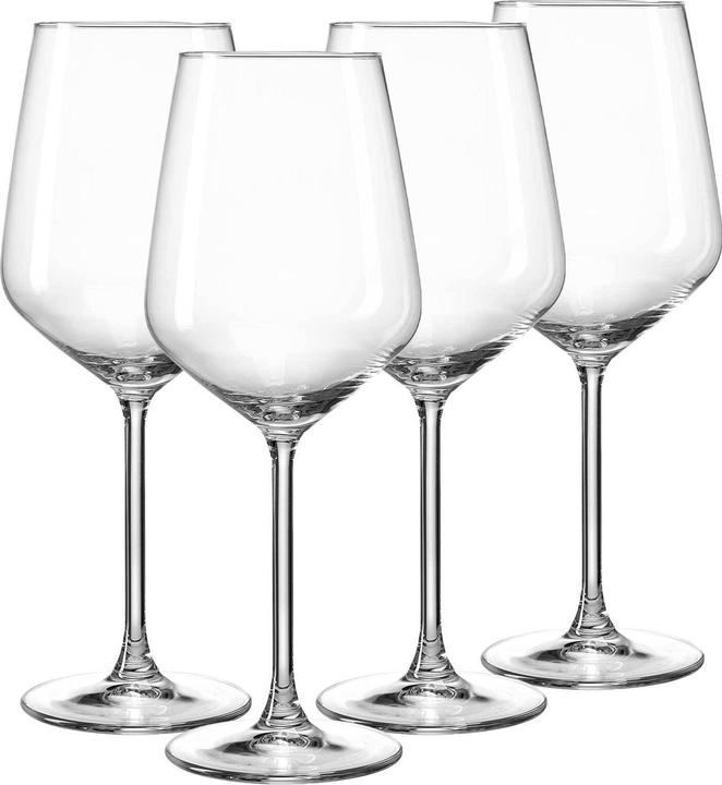 Ritzenhoff & Breker Rotweinglas 4er Set Rumba, Glas, Klar, 530 ml, 820324 (53 cl, 4 Gläser, Rotweingläser)