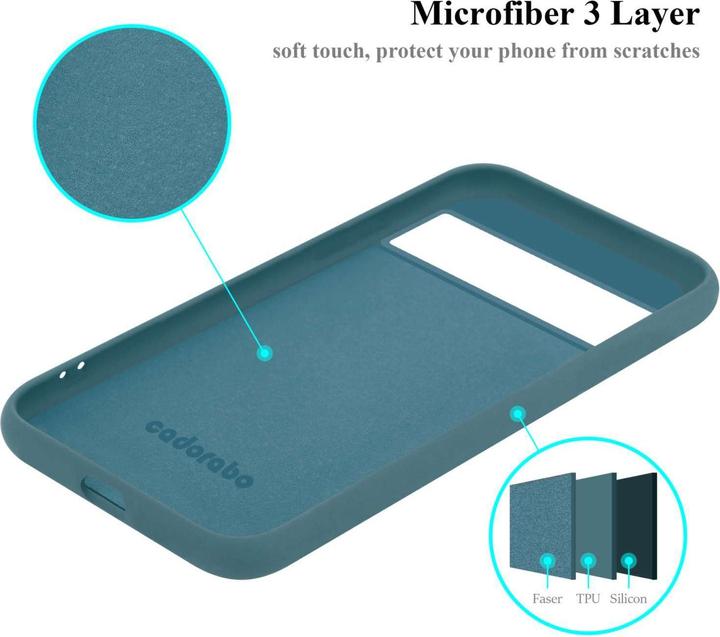 Cadorabo Cover Sottile In Silicone TPU Per Google Pixel - Colore Frost Nero, Antiurto