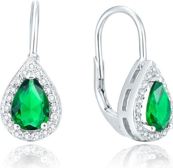 Immagine prodotto Beneto Orecchini in argento con cristallo verde AGUC1161 (L)