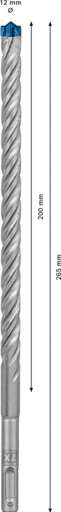Actual product image Bosch Professional Zubehör Expert SDS plus-7X hammer drill, 12 x 200 x 265 mm (12 millimetres)