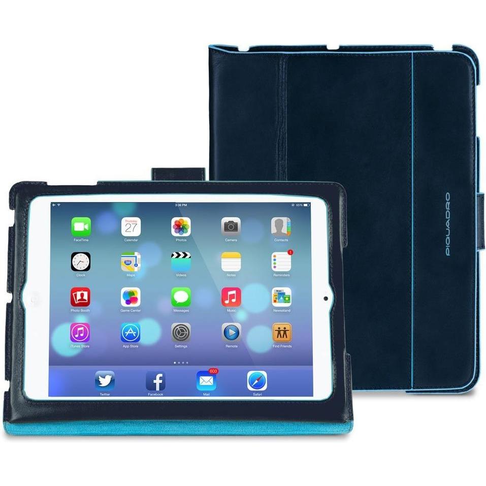 Piquadro Blu Ac3450b2/Blu2 Custodia Per Tablet Custodia A Libro (Apple Ipad Air 2014), Cover Tablet,