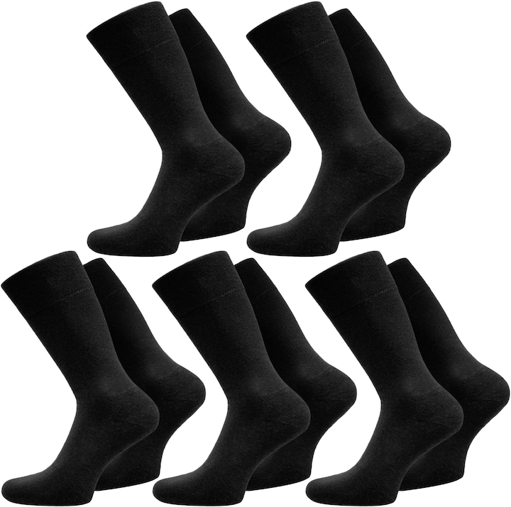 Normani 10 Paar Herrensocken Schwarz (10er Pack, 43 - 46)