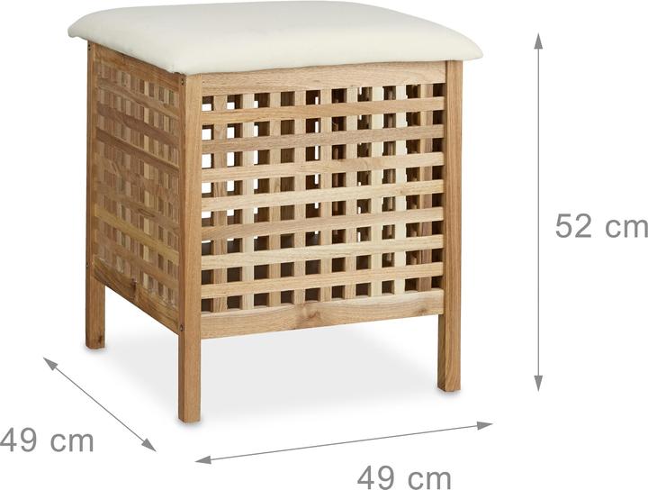 Actual product image Relaxdays Bathroom stool